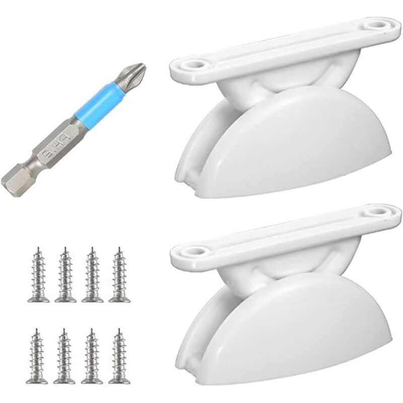 2er-set Türstopper Für Wohnwagen, Camper, Weiß, Mit Elektrischem Bohrer, Türstopper Für Wohnwagen, Camper, Boot