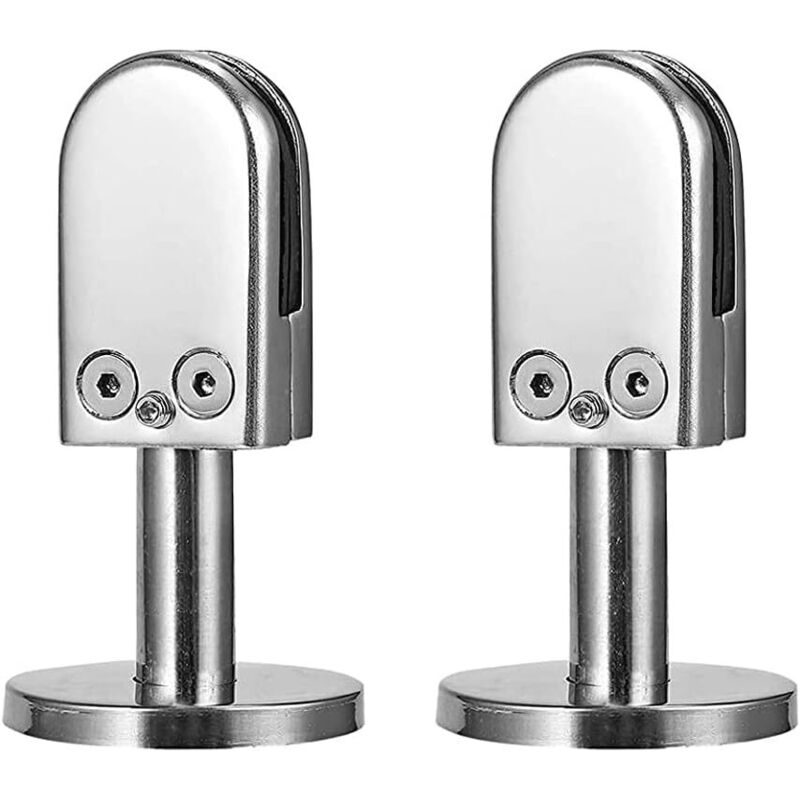 Glaszange Für Scala, 2 Stück Glaszange 6-8mm, Glaszange Aus Edelstahl 304, Glaszangen Für Balustraden, Mit Unterer Stützsäule, Verstellbar, Für Schirme, Poolumrandungen