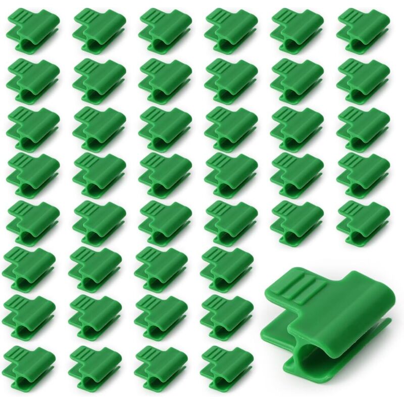 50 Stück Gewächshaus-klemmen 11mm, Folienklammern Für Gewächshäuser, Gewächshaus-effekt-klemme, Klammer Für Gewächshaus-rohrstange, Kunststoff-netz-tunnelring-klammer, Für Gewächshäuser, Rahmen, Schut