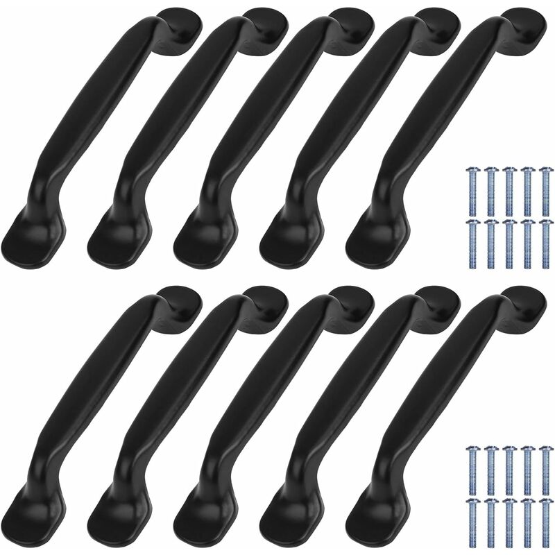 10x Schrankgriffe Für Küchenschränke, Schubladengriffe, Möbelgriffe, Lochabstand 96mm, Aluminium, Mit Schrauben, Für Schranktüren Und Schubladen