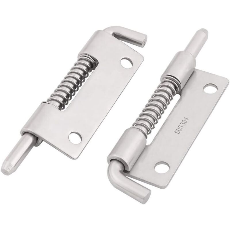 2 Stück Federriegel Türverriegelung Schloss Für Möbel Tor Garage Edelstahl 304