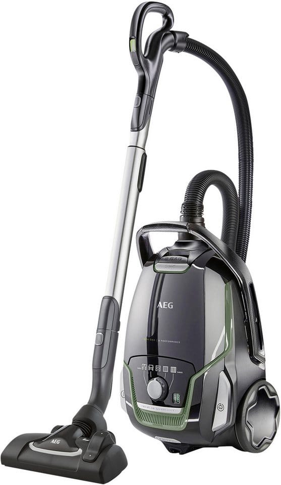 AEG Bodenstaubsauger VX9-2-ÖKO, 850 W, mit Beutel, Leistungsstark, inkl. Zusatzdüsen, 70 % Recyclingkunststoff, 5l Beutel