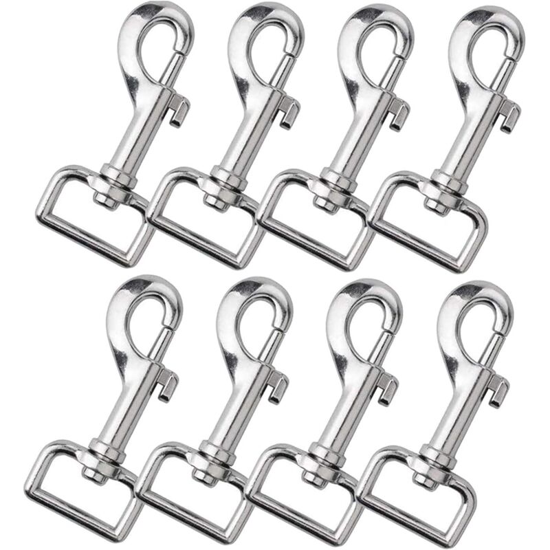 8 Stück Ösenhaken Mit Drehgelenk, Drehbare Karabinerclip, Aktivierungs-hakenclip, Für Haustierketten, Schlüsselanhänger, Rucksack