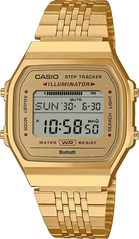 CASIO VINTAGE Smartwatch, Armbanduhr, Herrenuhr, Damenuhr, Bluetooth,Stoppfunktion,Schrittzähler