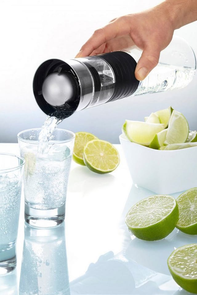 GEFU Karaffe CASCADA, mundgeblasenes Borosilikatglas, 1 L