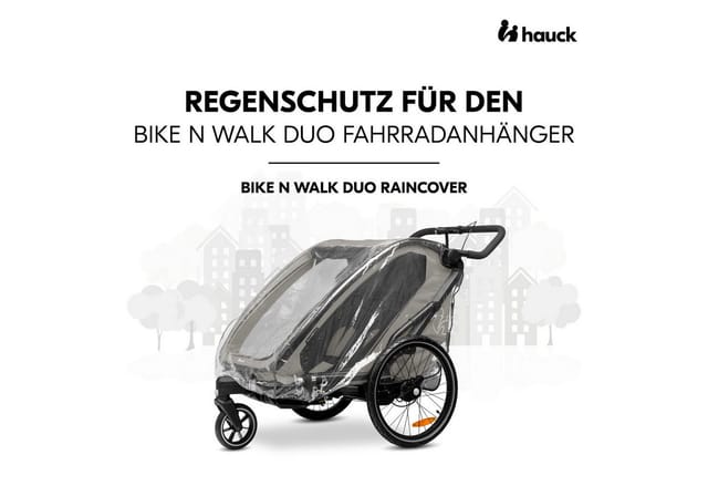 Hauck Regenverdeck Bike N Walk Duo Raincover, für Bike N Walk Fahrradanhänger