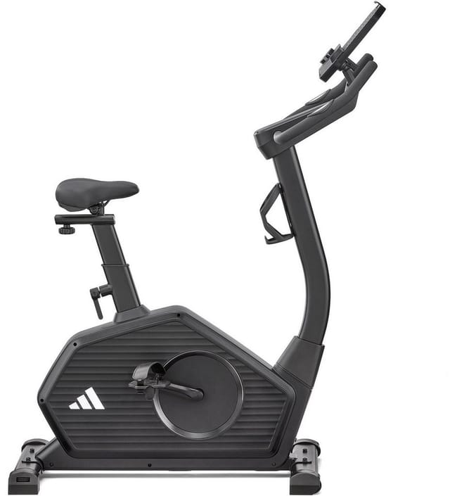adidas Performance Ergometer C-24c (mit Tablet-Halterung, LED-Display, mit Bluetooth und App-Funktion), 120 kg max. Benutzergewicht, Fahrrad, 32 Widerstandsstufen