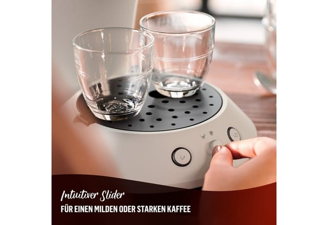 Philips Senseo Kaffeepadmaschine Original Plus CSA210/10, mit zwei Kaffee-Einstellungen, aus 28% rec. Plastik