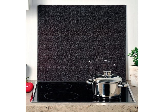 KESPER® Schneide- und Abdeckplatte Granit, ESG-Sicherheitsglas, (1 tlg), praktisch unzerbrechlich mit Schiefer-Dekor