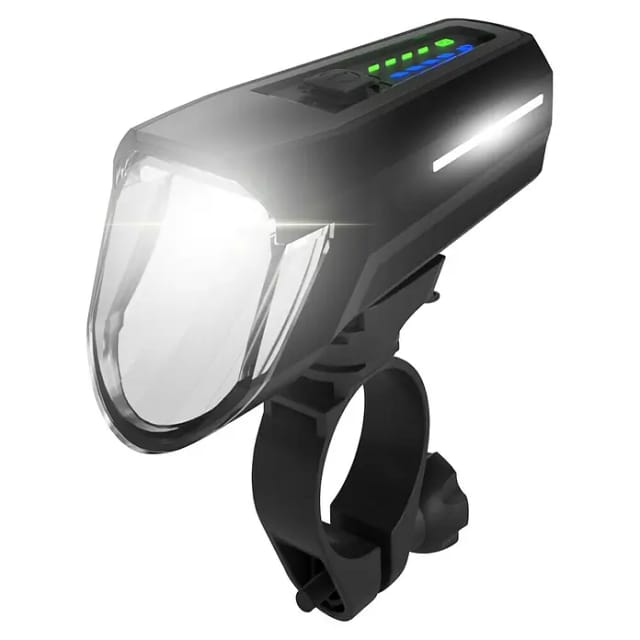 FISCHER Fahrrad Fahrrad-Frontlicht LED-Akku Frontlicht 110 Lux