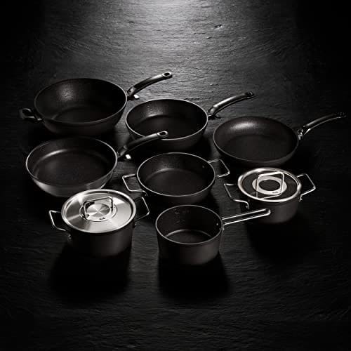 Fissler Topf-Set Adamant®, Aluminium (Set, 3-tlg., Kochtopf 20 + Bratentopf 24 + Stielkasserolle 18cm oD), Made in Germany