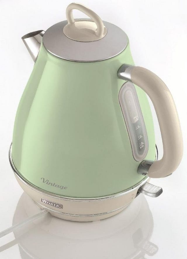 Ariete Wasserkocher Vintage 2869 grün, 1,7 l, 2200 W