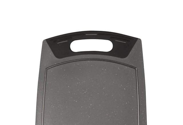 STONELINE Schneidebrett aus Kunststoff mit messerschonender Oberfläche, Kunststoff, (Set, 2-St., 1x Schneidebrett ca. 42 x 25 cm, 1x Schneidebrett ca. 36 x 22 cm), rutschfest mit Saftrille, hygienisch, ideal für alle Schneidarbeiten