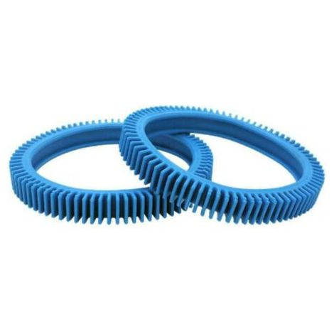Royaluxe – Satz Mit 2 Stollenreifen Für Poolroboter – Verbesserte Traktion – Kompatibel Mit Victor-modellen – Blaues Hinterrad