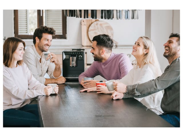 Melitta Kaffeevollautomat CI Touch® F630-112, silber, 10 Kaffeerezepte, 2-Kammern-Bohnenbehäl., One Touch Bedienung