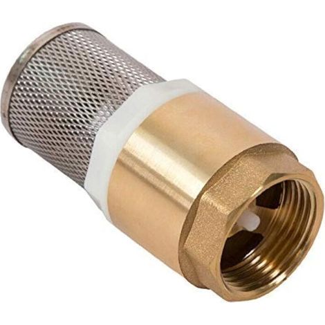 Sabir 88 X 37 Mm Rückschlagventil Mit Sieb 1'' - Mit Edelstahlsieb Und Einwegventil/rückschlagventil/pumpenrückschlagventil (ohne Anschluss)