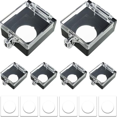Staubdichte Abdeckung Für Drucktaster (22 Mm) Zur Verriegelung Von Schaltern, Abdeckung Für Starttaster Im Gehäuse – 6 Stück
