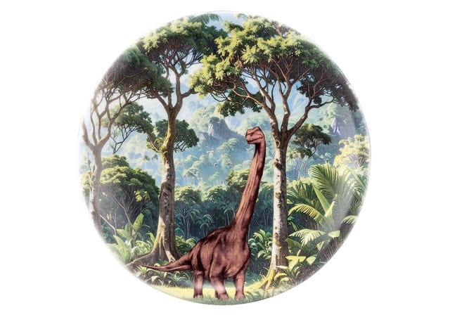 Seltmann Weiden Kombiservice Kinder-Set 3-teilig Compact Dino, Becher, Frühstücksteller, Schüssel (3-tlg), 1 Personen, Porzellan, Becher, Frühstücksteller, Schüssel, Dinosaurier