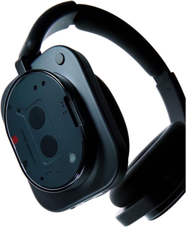 NOTHING Headphone (1) Over-Ear-Kopfhörer (Active Noise Cancelling (ANC), Hi-Res, On-Ear-Erkennung, Transparenzmodus, Bluetooth)