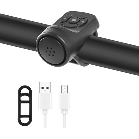 Elektrische Fahrradklingel, 120 Db Elektrische Fahrradhupe, Elektronischer Hupenalarm Für Erwachsene, Ipx4 Wasserdichte Fahrradhupe Mit 4 Klingelmodi, Usb-aufladbar Für Rennräder Und Mountainbikes