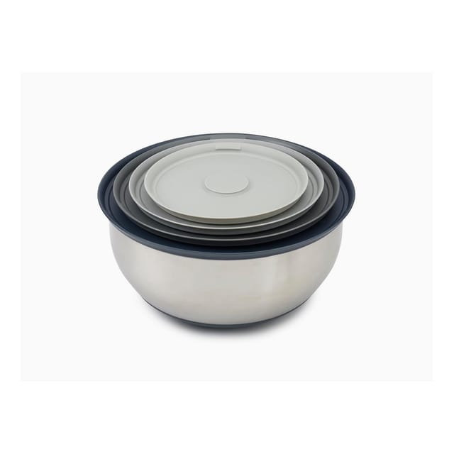 Joseph Joseph Schüssel Nest Prep&Store 100, Edelstahl, (Set, 4-tlg), Edelstahl, Inhalt: 5, 3,8, 2,1, 1,2 Liter
