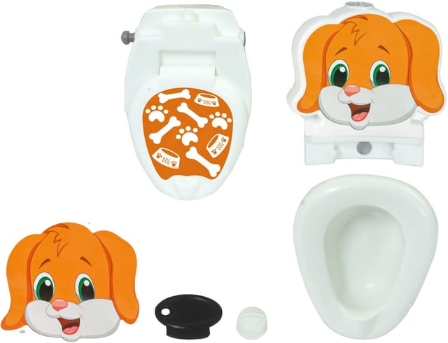 Jamara Toilettentrainer Meine kleine Toilette, Hund, mit Spülsound und Toilettenpapierhalter