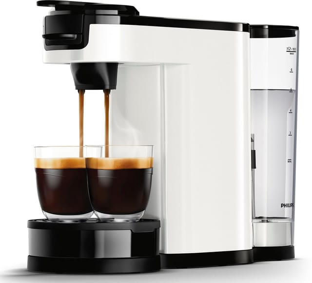 Philips Senseo Kaffeepadmaschine Switch HD6592/04, 2-in-1 Pad und Filterkaffee, 1l Kaffeekanne, aus 26% rec. Plastik