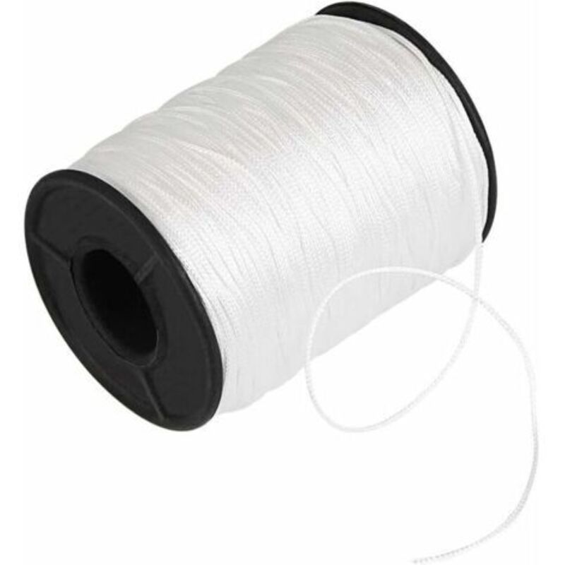 150 Stück Geflochtene Schattenkordel, Durchmesser 1 Mm, Weiße Polyethylen-schnur Für Jalousien, Vorhänge, Aluminiumlamellen, Raffstores, Gartenpflanzen Und Bastelarbeiten