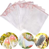 50 Stück Obstschutzbeutel Für Trauben, Wiederverwendbare Organza-obstbeutel, Netzbeutel Mit Kordelzug, Aufbewahrungsbeutel Für Obst Und Gemüse (30 X 20 Cm) H241