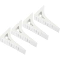 Türstopper, 4er-pack, Türstopper Aus Gummi, Kleine Türkeile, Robuste Fenster- Und Türstopper Für Untere Türkanten, Boden, Innenwände, Weiß