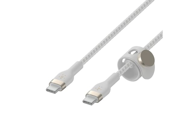 Belkin BoostCharge PRO Flex USB-C/USB-C Kabel bis 60W 3m USB-Kabel, USB Typ C, USB-C, (300 cm)
