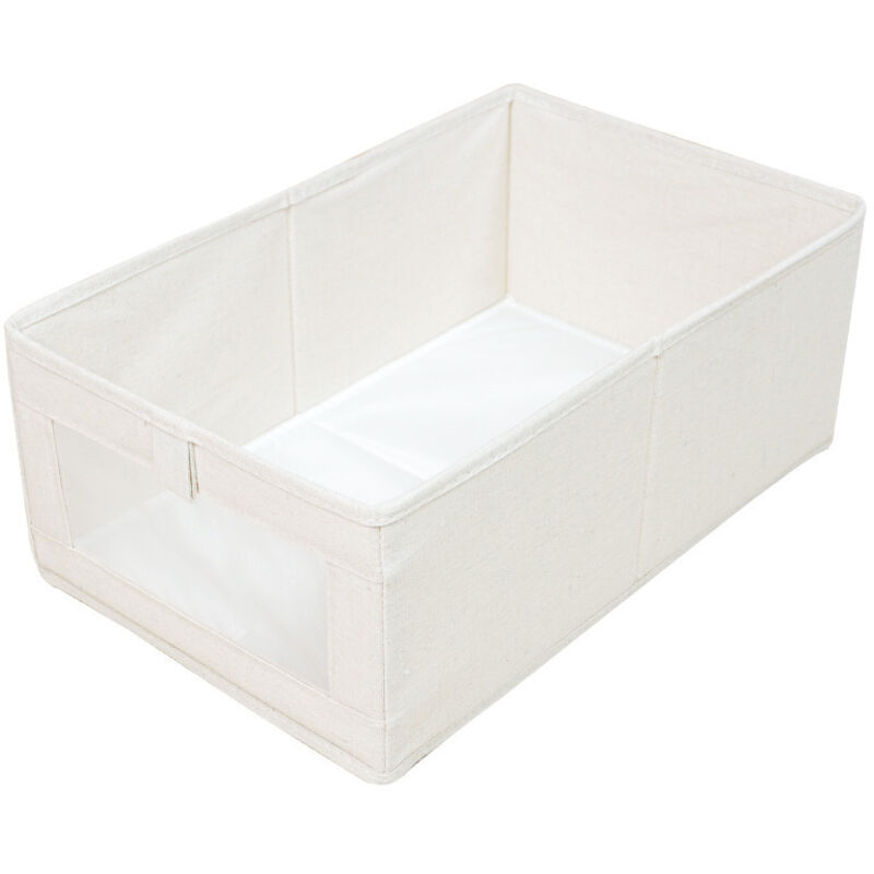 2er-set Klappbare Boxen Mit Transparentem Fenster Für Kleidung Und Bücher, Kleiderschrank-organizer
