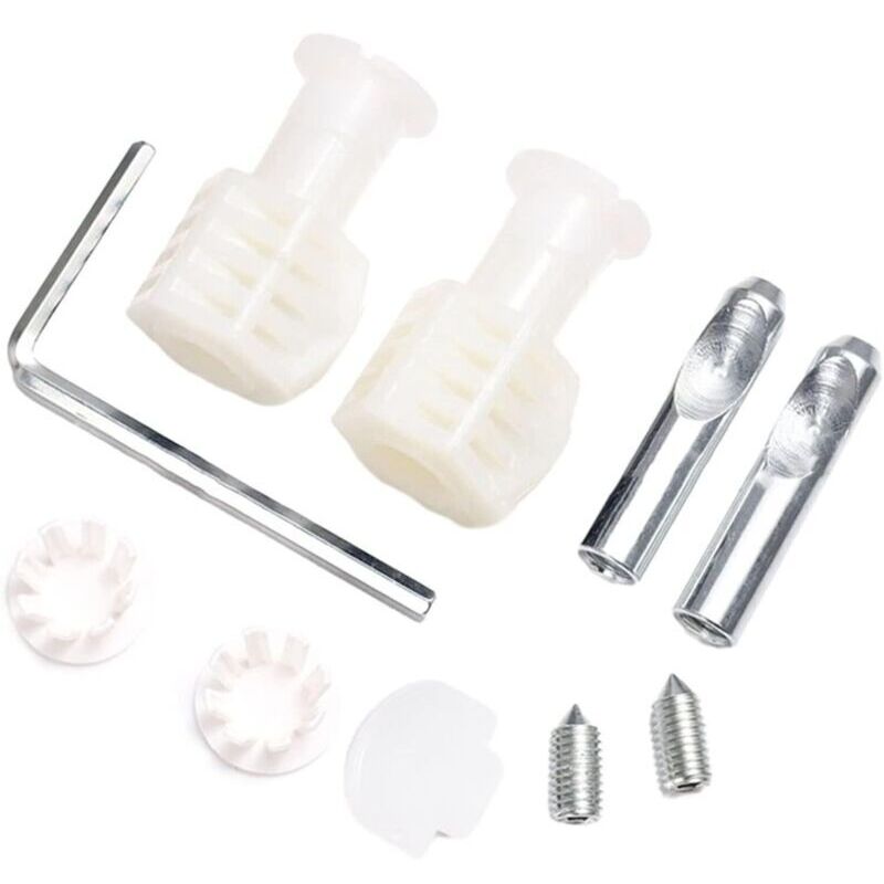 Set Mit 2 Befestigungsschrauben-sets Für Wandhängende Wc-schüsseln, Weiß