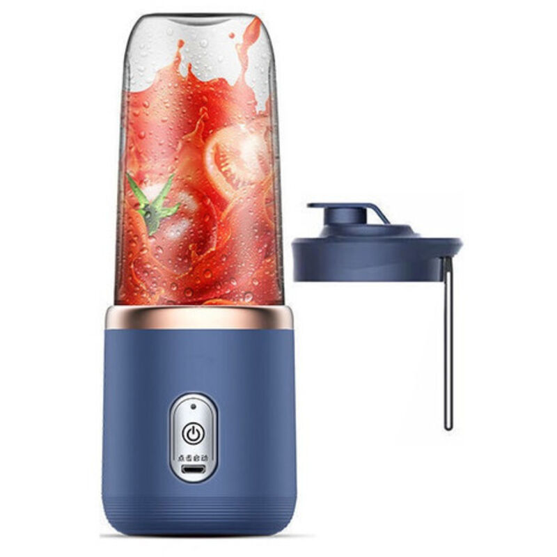 Der Tragbare Mini-mixer Ist Über Usb Aufladbar, Hat Ein Fassungsvermögen Von 300 Ml Und Ist Ideal Für Die Zubereitung Von Smoothies Und Anderen Getränken.