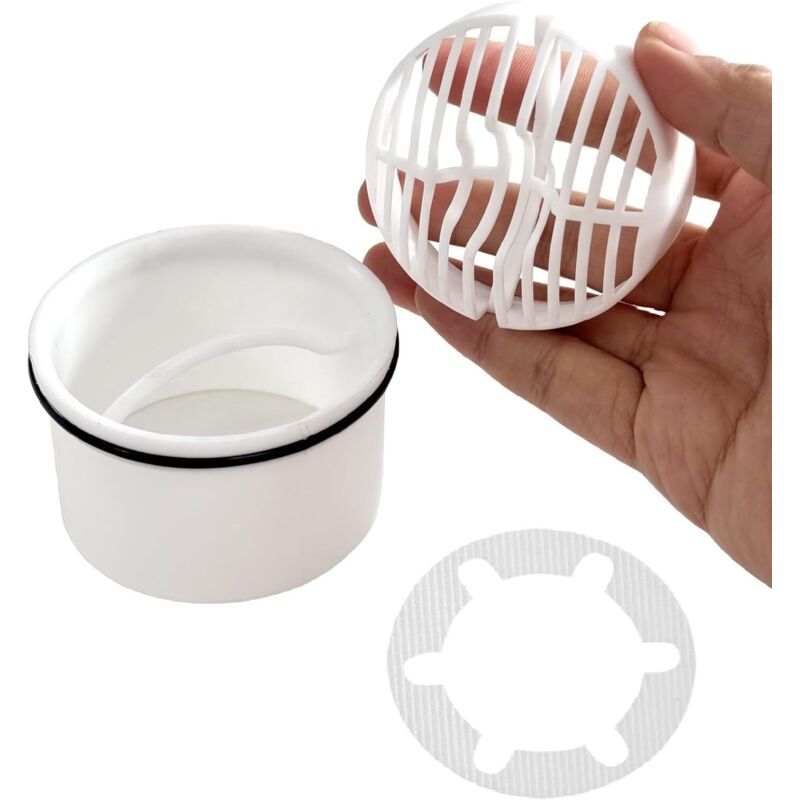 Drainagekorb Für Gehwege Mit Wasserdichtem Sammler Und Ablauf, Weiß
