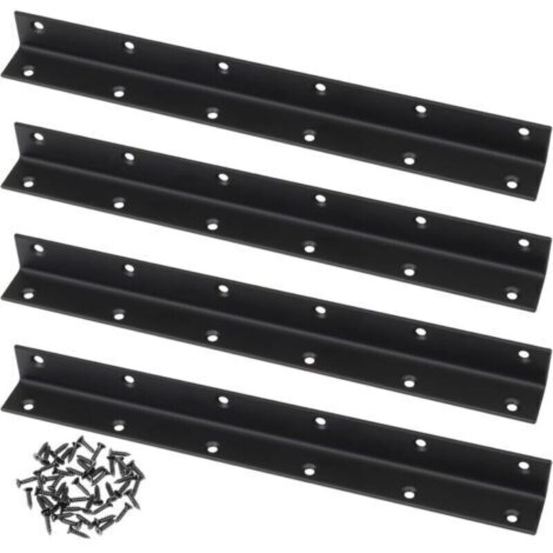 L-winkelverbinder, 4er-pack, 90-grad-lochwinkel, Robuste Verstärkung Für Holz, Zur Verstärkung, Reparatur Von Tischen, Schränken Und Möbeln - 275x25x25mm