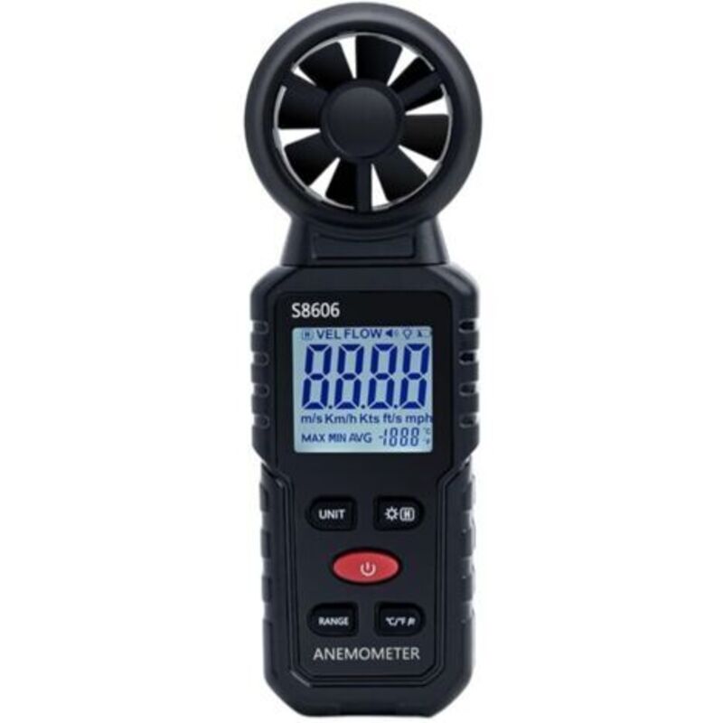 3-in-1 Tragbares Digitales Anemometer, Messbereich Von 0 Bis 45 M/s Für Windgeschwindigkeit, Windkraft Und Windtemperatur, Ideal Für Schifffahrt Und Flug