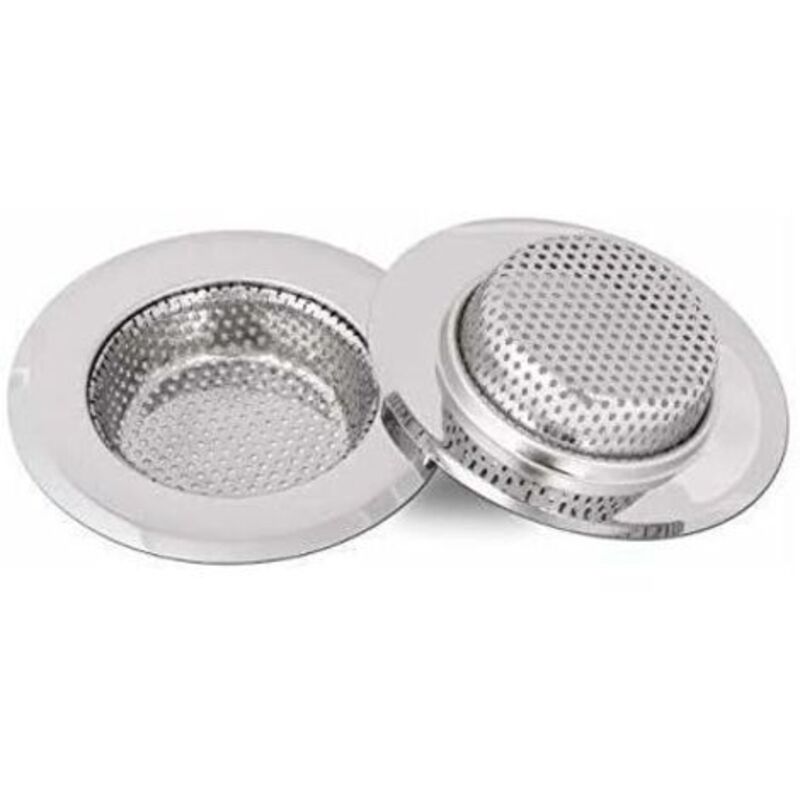 Küchenspülensieb, Edelstahl-spülenfilter, Gitter Für Küchenspüle, 25 Mm Tiefe, 2 Stück (klein)
