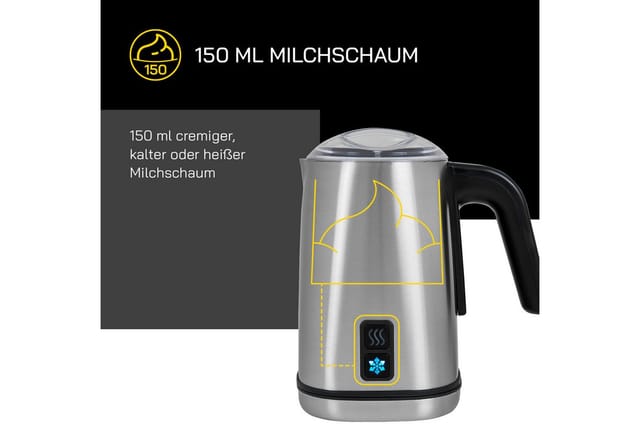 Gutfels Milchaufschäumer MILK 5010, 500 W, 350 ml Edelstahlbehälter