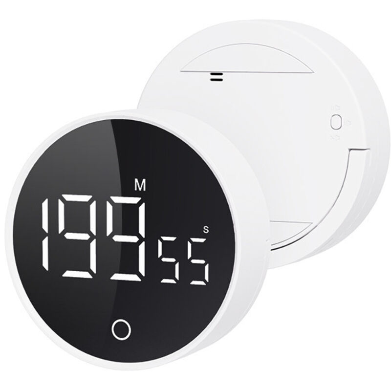 Wiederaufladbarer Digitaler Timer - Weiß - Küche/büro - Countdown