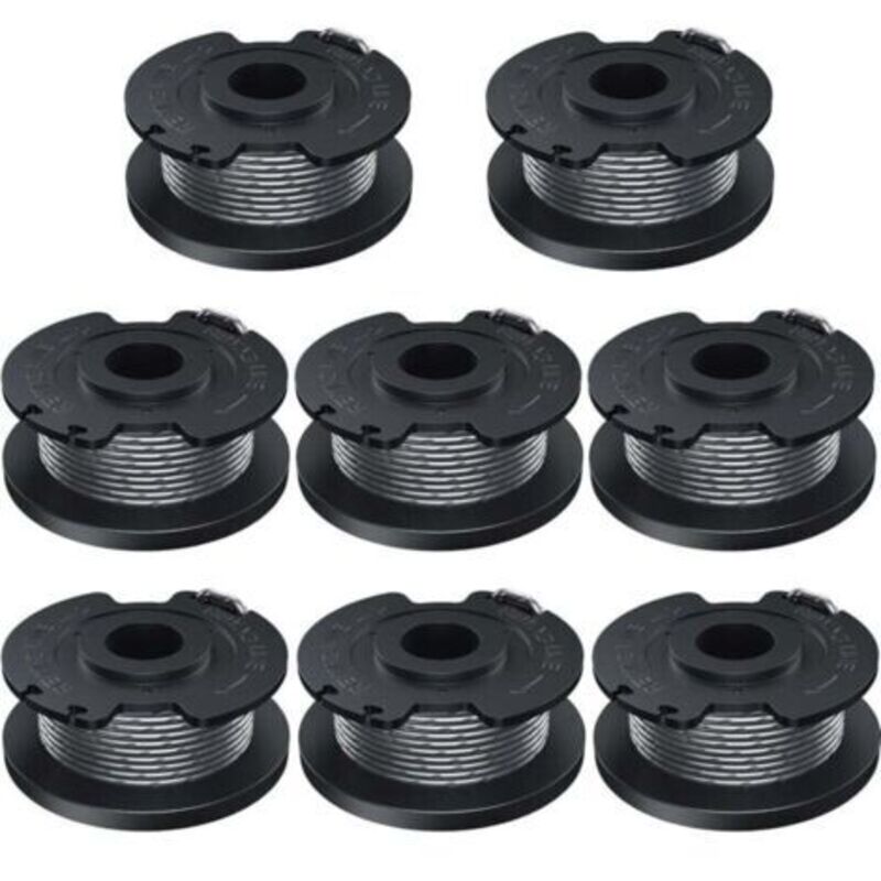 8 Spulen Faden 1,6 Mm - Länge 5 M - Kompatibel Mit Bosch-trimmern - Referenz F016800569 - Komplettset Für Die Pflege.