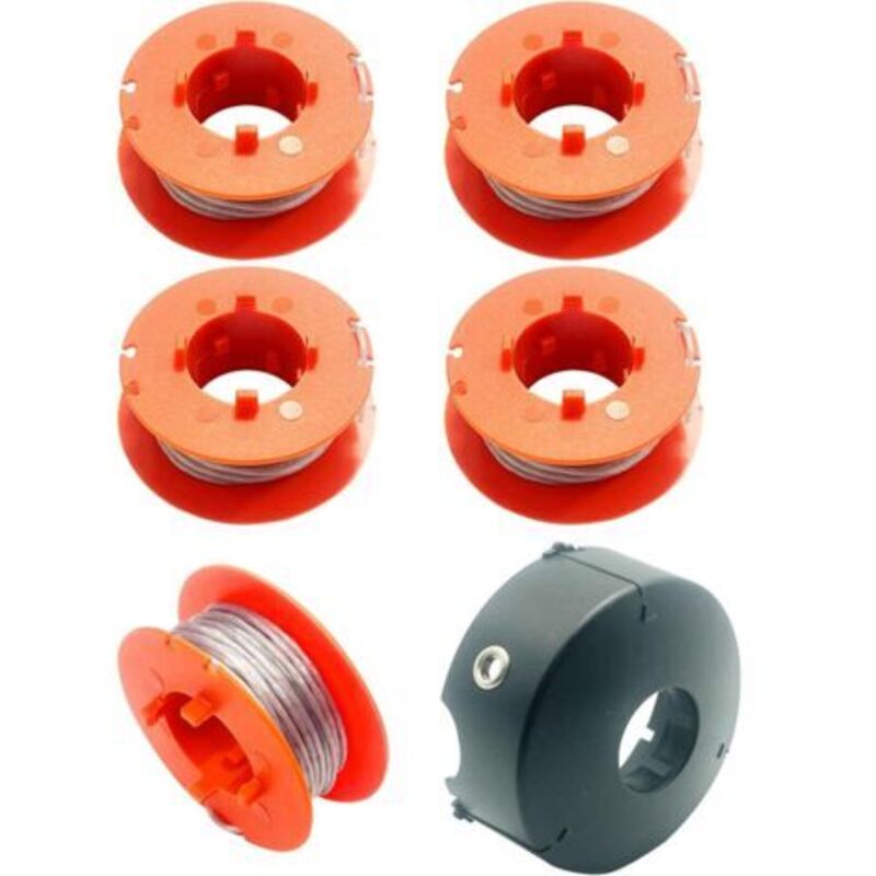 Ersatzspule Für Bosch Rasentrimmer Art 23 26 30 Combitrim Easytrim, Pro-tap, Automatische Nachführlinie, 8 Meter, Mit Deckel Für F016l71088 (5 Spulen Und 1 Deckel)
