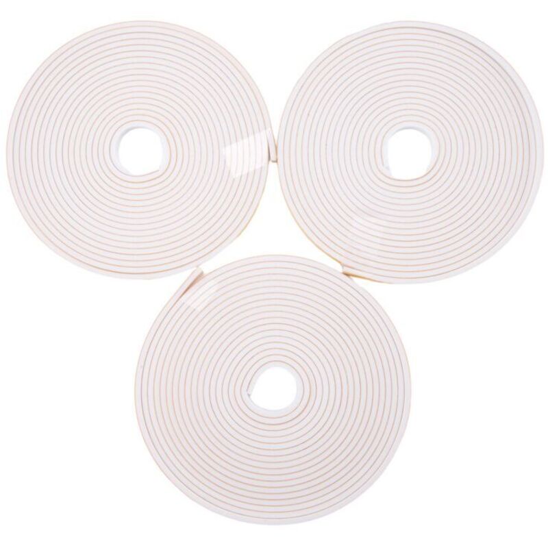 Selbstklebendes Dichtungsband Für Fenster Und Türen, 6 Mm Breite, 3 Mm Dicke, Weiß