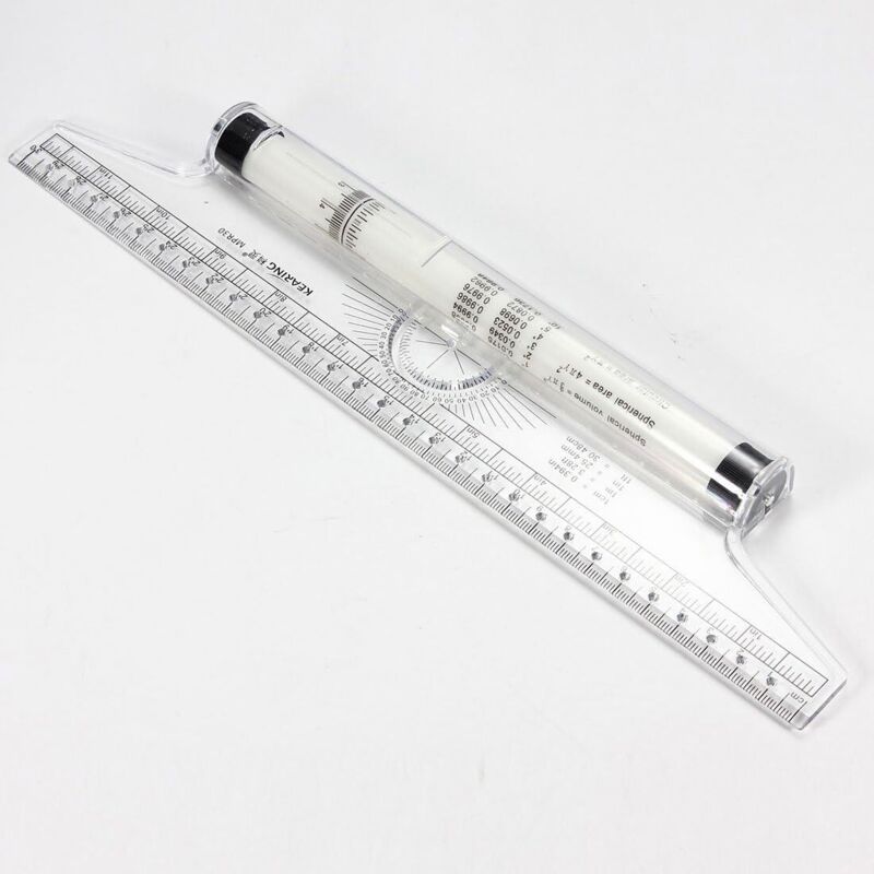 30,5 Cm Messlineal - Paralleles Rollenlineal - Vielseitig Einsetzbar