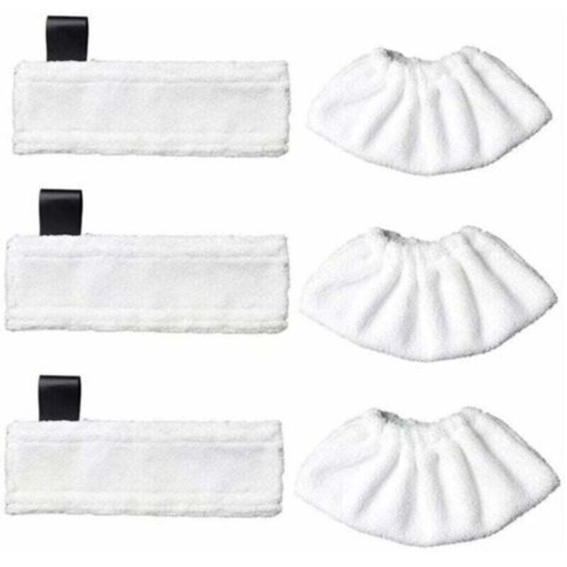 3er-set Mikrofaser-ersatzbezüge Und 3 Mikrofaser-tücher Für Kärcher Easy Fix Sc1/sc2/sc3/sc4/sc5/sv7, Zubehör-tuch Für Kärcher Easy Fix