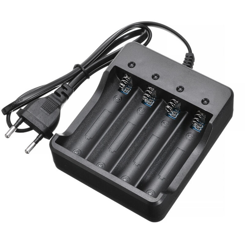 Schnellladegerät Für Aa- Und Aaa-batterien. Geeignet Für Die Batterietypen: 10440, 14500, 17670, 18650, 18700.
