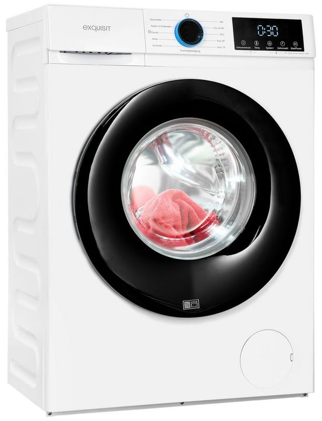 exquisit Waschmaschine WA6312-371A weiss, Schmale Bauweise mit 42,5 cm Tiefe ideal für kleine Nischen