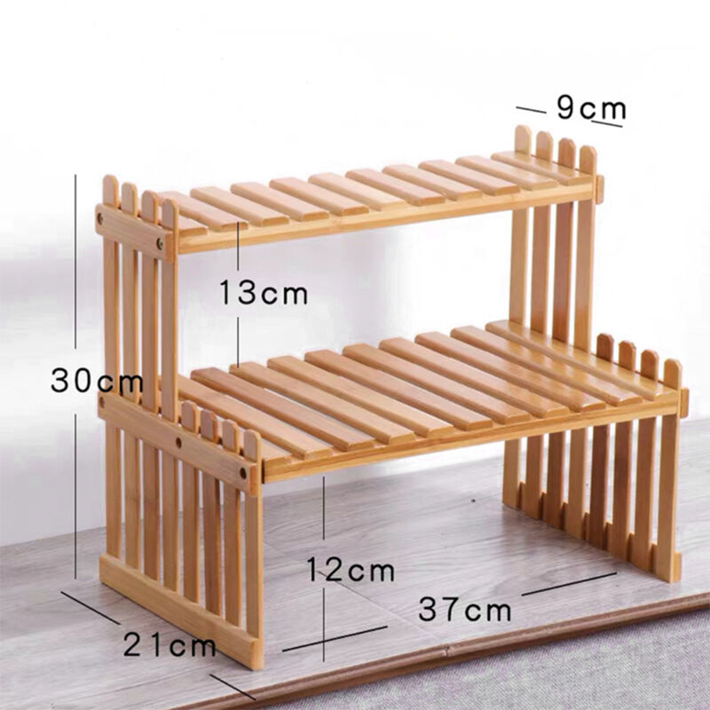 Zaschmoy Blumenständer, Bambus-untersetzer-halter Für Zimmerpflanzen, Mini-blumentopf Für Zuhause, Büro Und Garten (bambus)