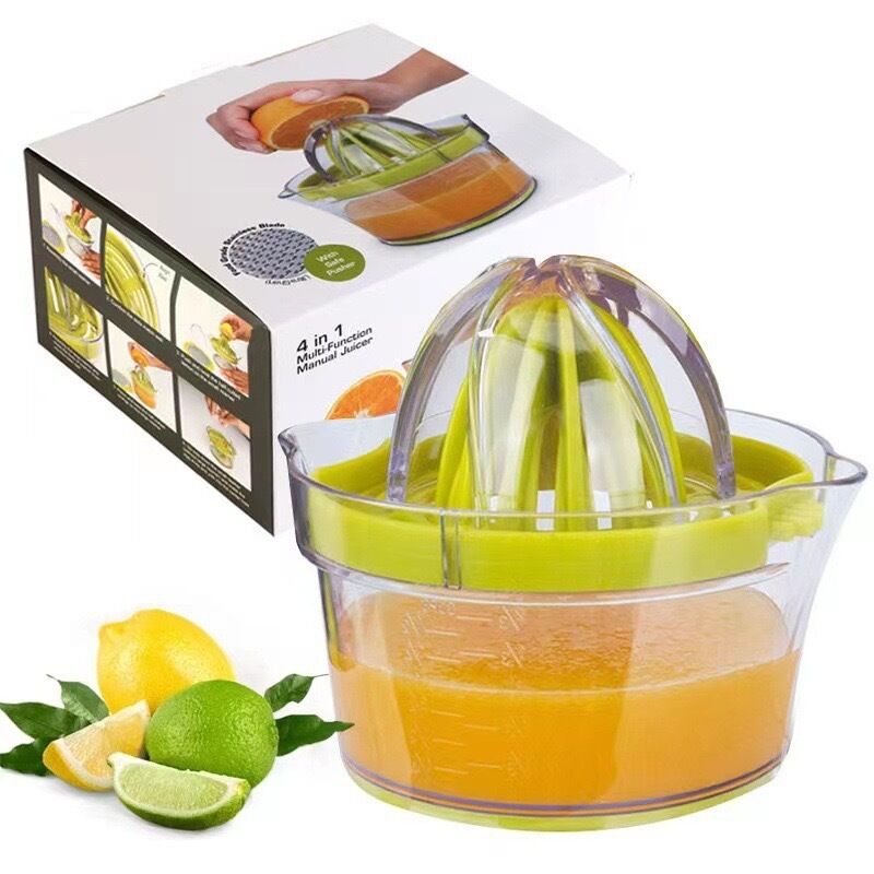 Tragbare Manuelle Zitruspresse – Orange/zitrone –