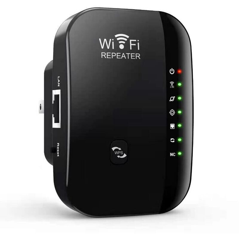 Neu 300m Wlan-signalverstärker, Sender Zur Netzwerkerweiterung, Ap-booster, Repeater (schwarz)